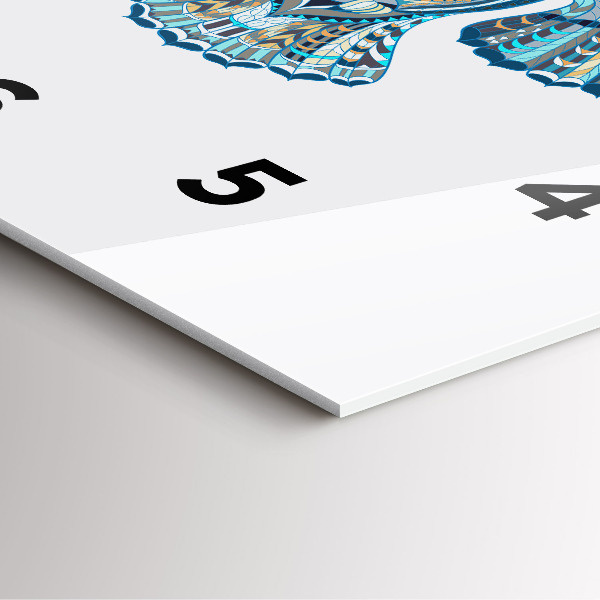 Szögletes fali üvegóra Bagoly repülés közben