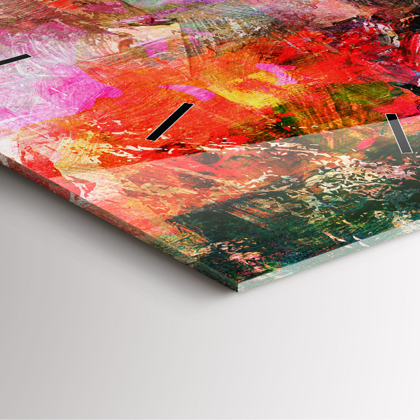 Szögletes fali üvegóra Absztrakt kompozíció