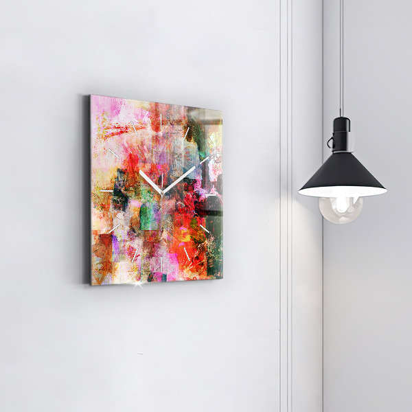 Szögletes fali üvegóra Absztrakt kompozíció