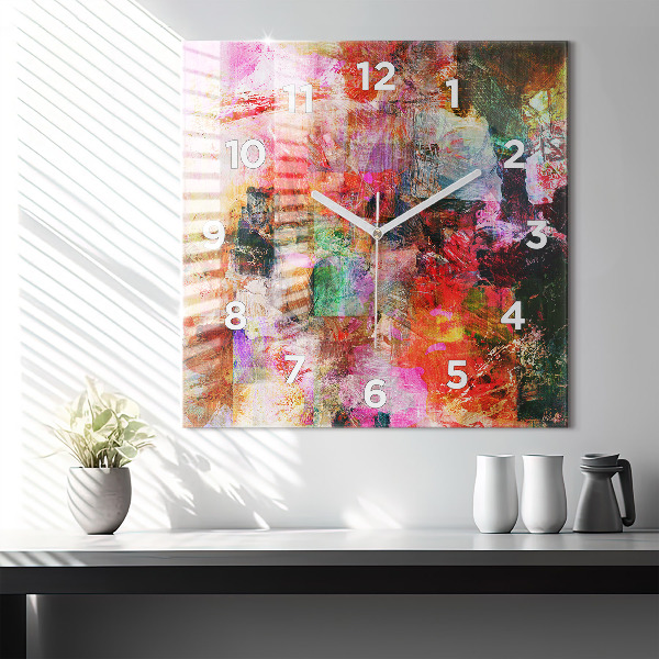 Szögletes fali üvegóra Absztrakt kompozíció