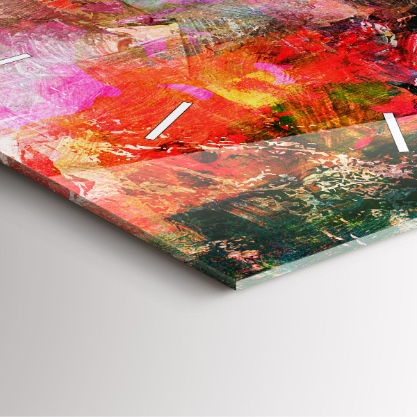 Szögletes fali üvegóra Absztrakt kompozíció