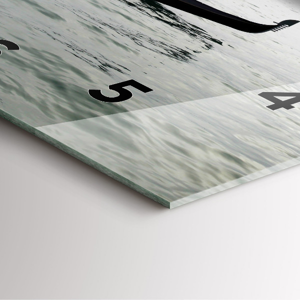 Szögletes fali üvegóra Gondola Velencében