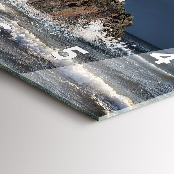 Szögletes fali üvegóra Világítótorony