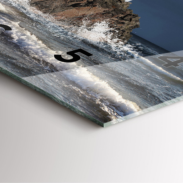 Szögletes fali üvegóra Világítótorony