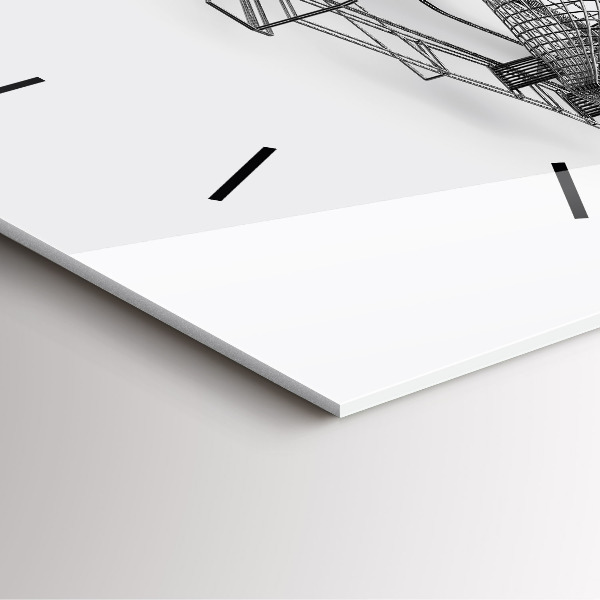 Szögletes fali üvegóra F1 autó design