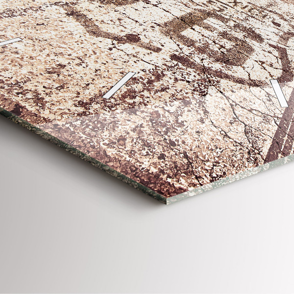 Szögletes fali üvegóra Route 66 USA