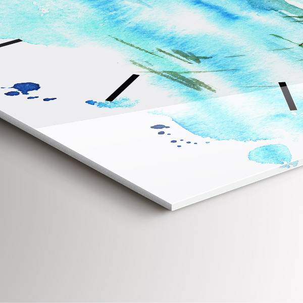 Szögletes fali üvegóra Kép egy lakatlan szigetről