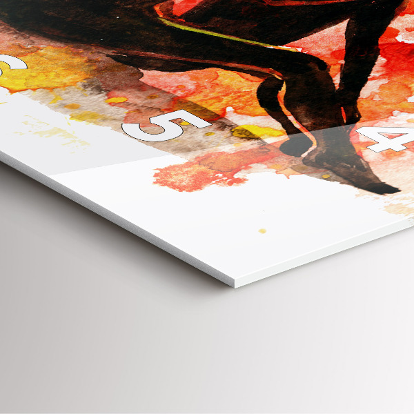 Szögletes fali üvegóra Szerelem és egy szerelmes pár