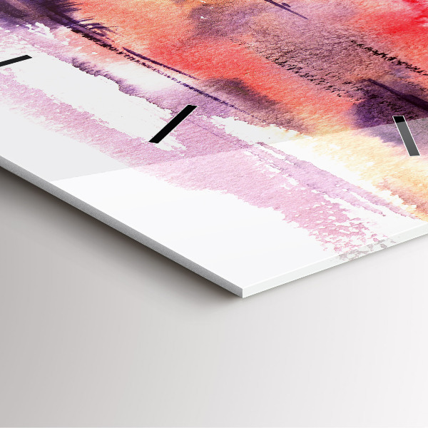 Szögletes fali üvegóra Trópusi táj