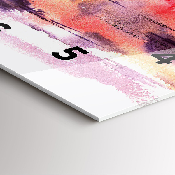 Szögletes fali üvegóra Trópusi táj