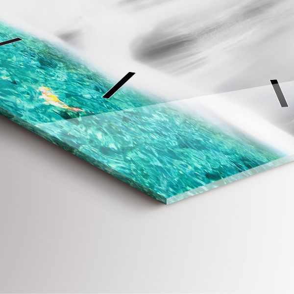 Szögletes fali üvegóra Vízesés Thaiföldön