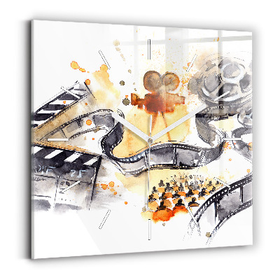 Szögletes fali üvegóra Operatőr kamera