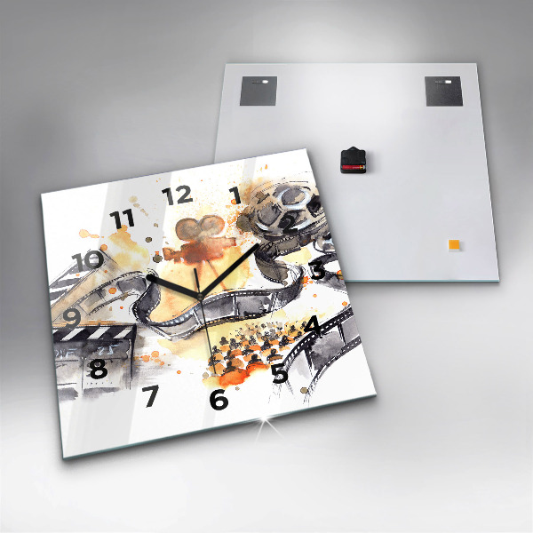 Szögletes fali üvegóra Operatőr kamera