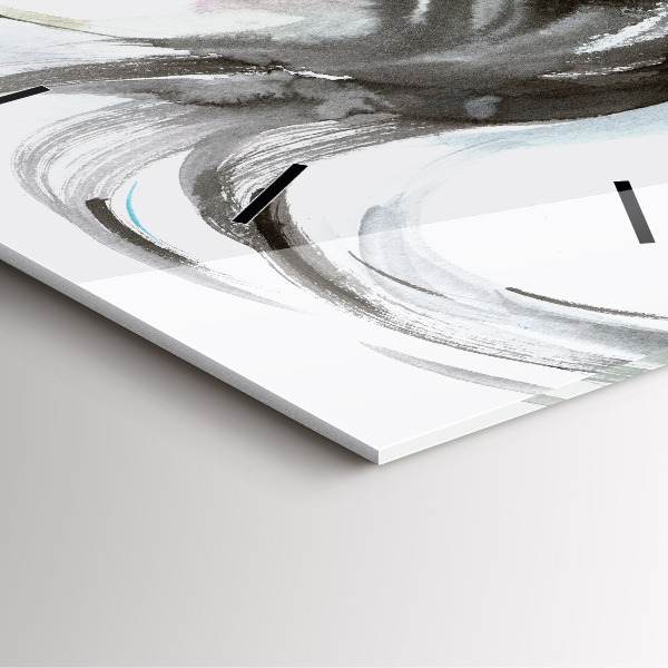 Szögletes fali üvegóra Absztrakt ló és a nő