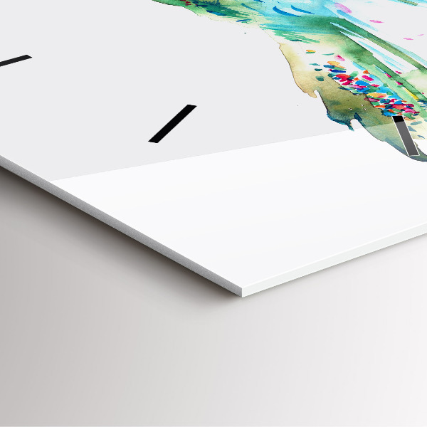 Szögletes fali üvegóra A madár és a tavasz absztrakciója