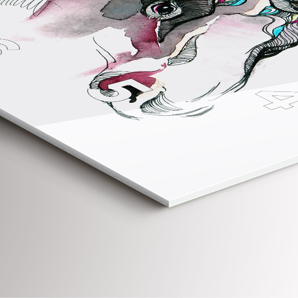 Szögletes fali üvegóra Moose elvont