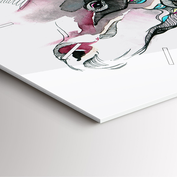 Szögletes fali üvegóra Moose elvont