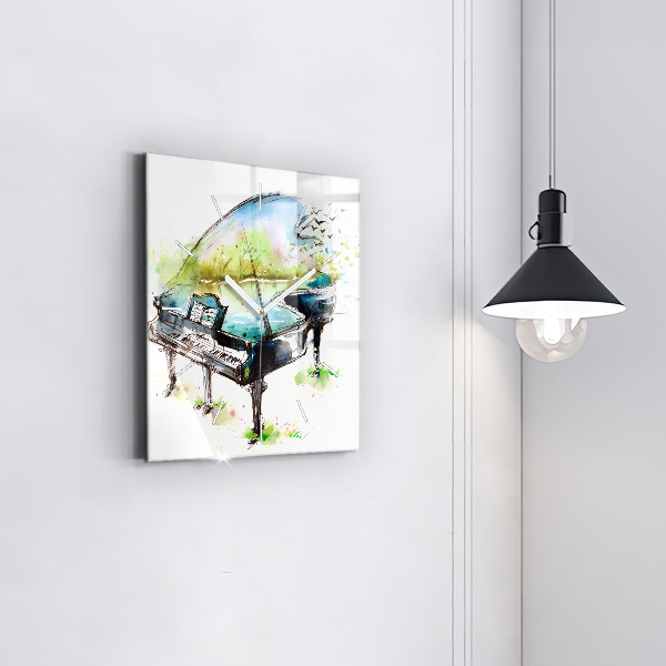 Szögletes fali üvegóra Illusztráció 4 évszak