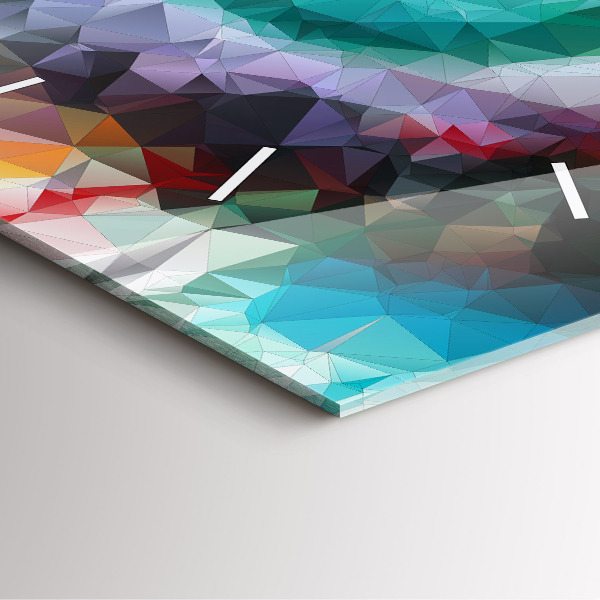 Szögletes fali üvegóra Színes emberi szem