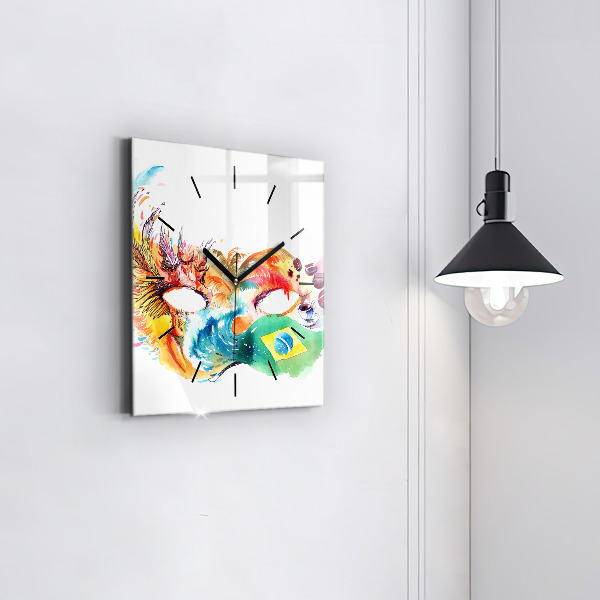 Szögletes fali üvegóra Kultúra - brazil zászló