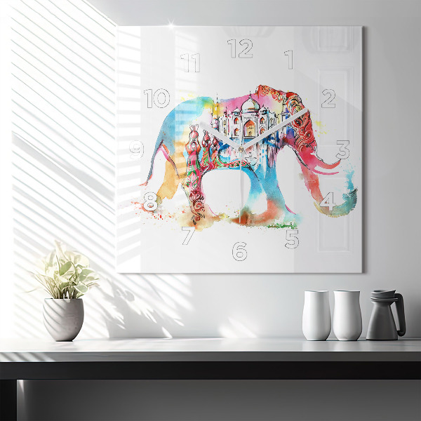 Szögletes fali üvegóra Indiai kultúra