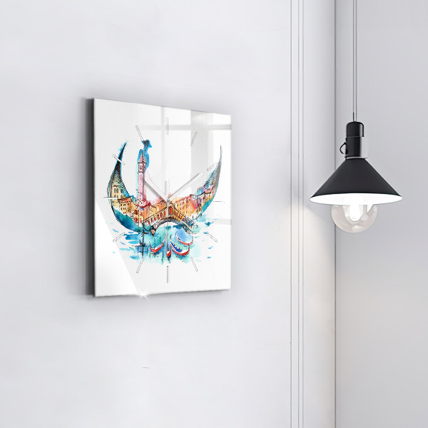 Szögletes fali üvegóra Olaszország - Velencei Libegő