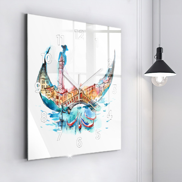 Szögletes fali üvegóra Olaszország - Velencei Libegő