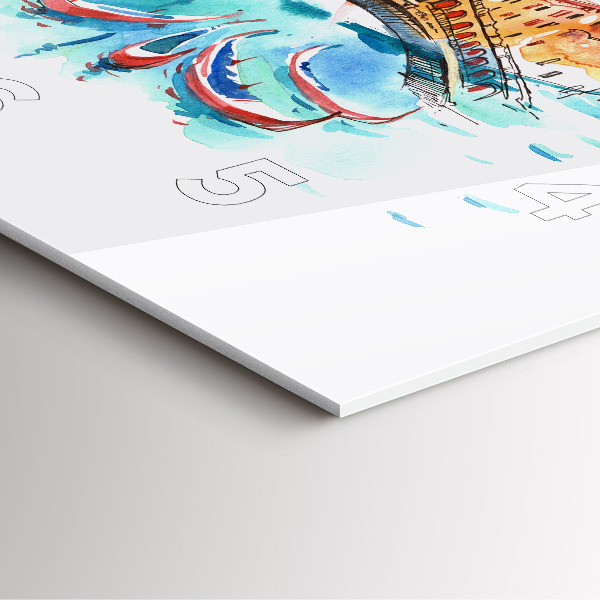 Szögletes fali üvegóra Olaszország - Velencei Libegő