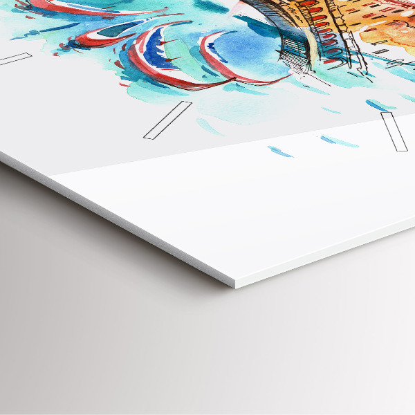 Szögletes fali üvegóra Olaszország - Velencei Libegő