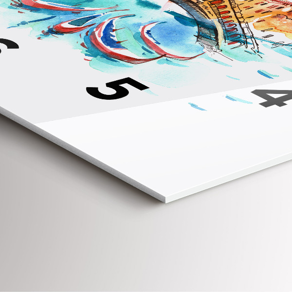 Szögletes fali üvegóra Olaszország - Velencei Libegő