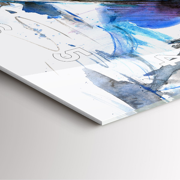 Szögletes fali üvegóra Dalmata és esernyő