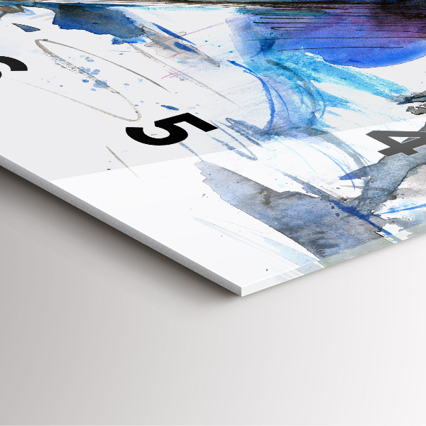 Szögletes fali üvegóra Dalmata és esernyő