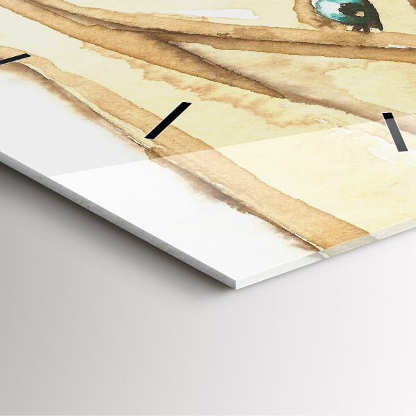 Szögletes fali üvegóra Egy nő portréja