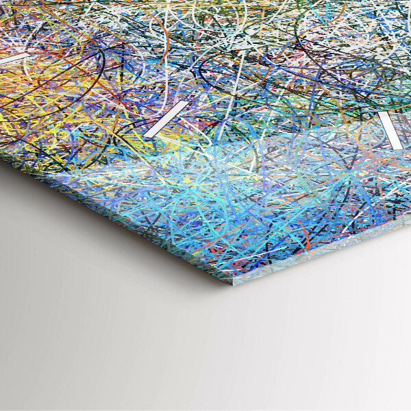 Szögletes fali üvegóra Absztrakció – érzelmek