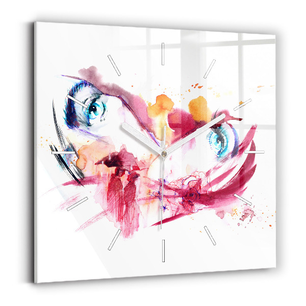 Szögletes fali üvegóra Romantikus pár