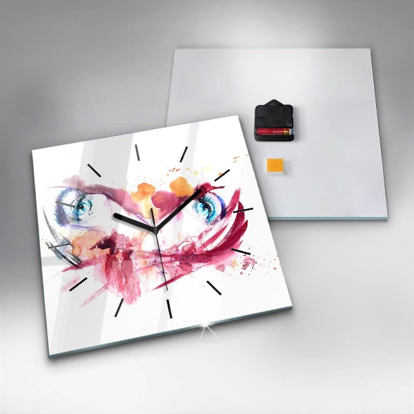 Szögletes fali üvegóra Romantikus pár