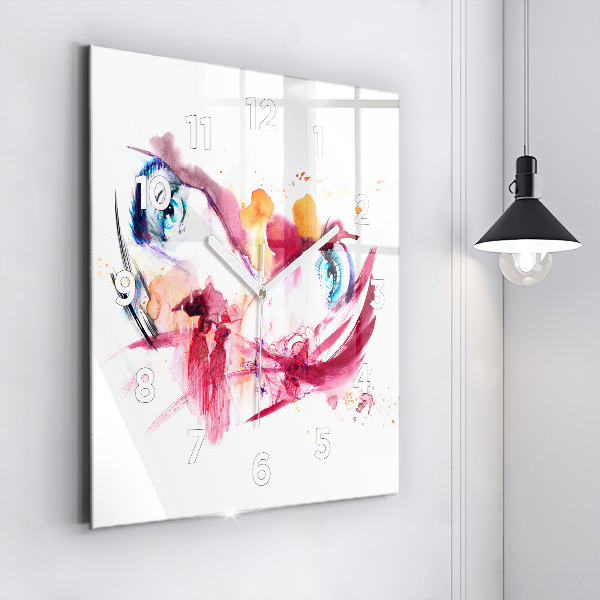 Szögletes fali üvegóra Romantikus pár