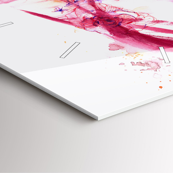 Szögletes fali üvegóra Romantikus pár