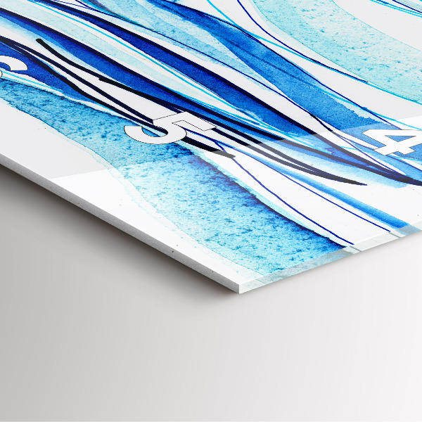 Szögletes fali üvegóra Szörfdeszka