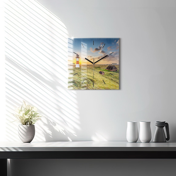 Szögletes fali üvegóra Világítótorony