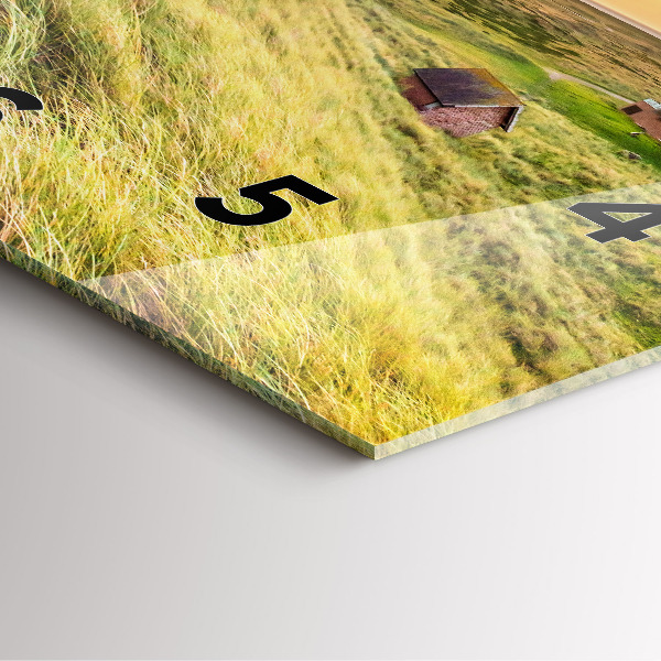 Szögletes fali üvegóra Világítótorony