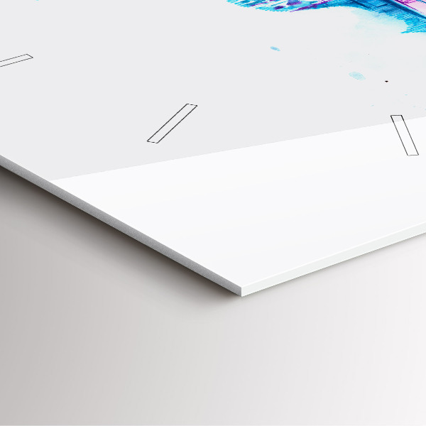 Szögletes fali üvegóra Cselló Park-tó