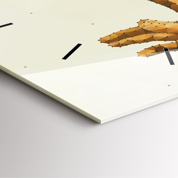 Szögletes fali üvegóra Ádám teremtése