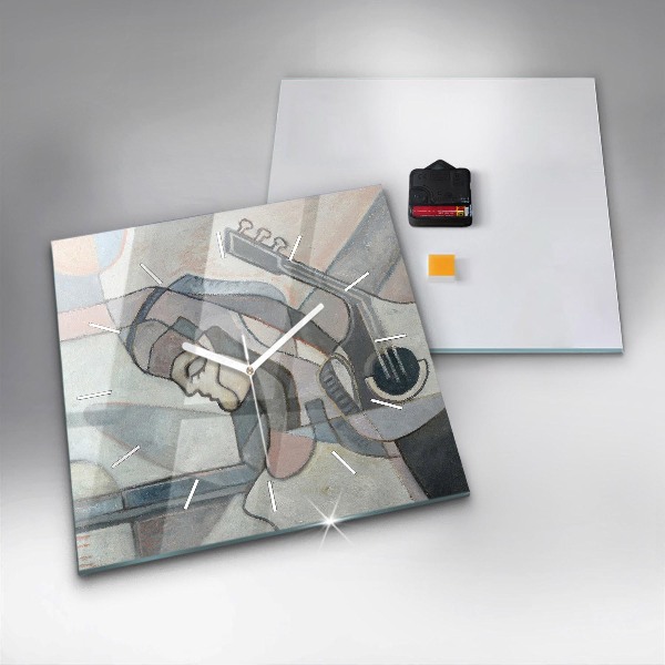 Szögletes fali üvegóra Absztrakt festészet