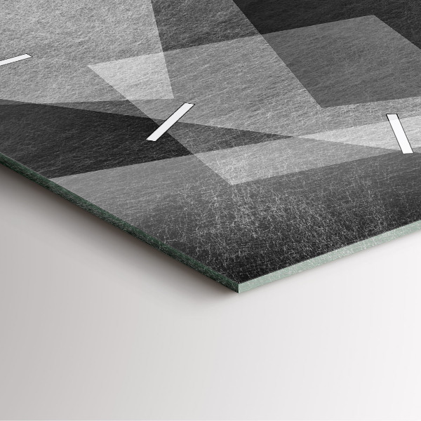 Szögletes fali üvegóra Geometriai absztrakció