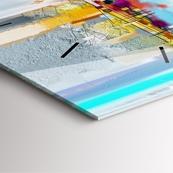 Szögletes fali üvegóra Absztrakt híd