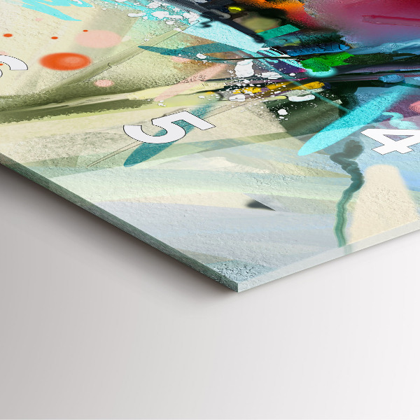 Szögletes fali üvegóra Fűszerek sorai