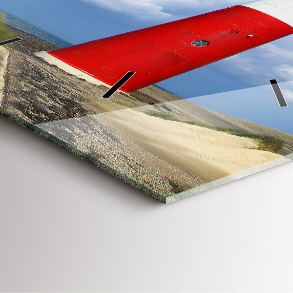 Szögletes fali üvegóra Világítótorony