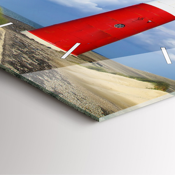 Szögletes fali üvegóra Világítótorony