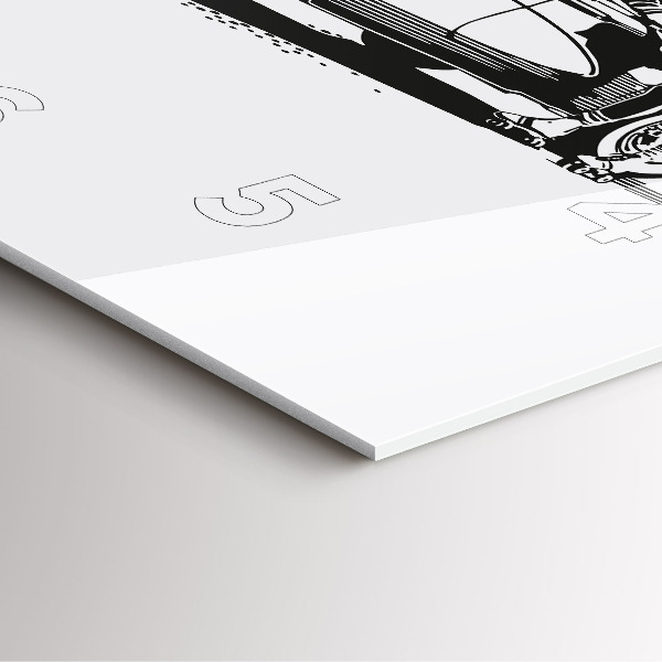 Szögletes fali üvegóra Retro Illusztráció